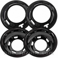 Set of 4 Black 2020-2024 Dodge Ram 3500 liners for 17" wheels.