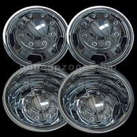 Set of 4 2020-2024 Dodge Ram 3500 liners and center caps for 17" wheels.