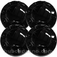 Set of 4 Black 2020-2024 Ram 3500 center caps.