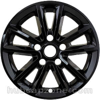 Black 17" Dodge Caravan, Journey wheel skins, 2014-2020