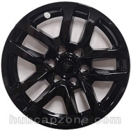 Black 18" 6 lug Chevy Silverado wheel skins, 2019-2025