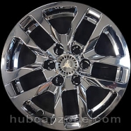 Chrome 18" 6 lug Chevy Silverado wheel skins, 2019-2025