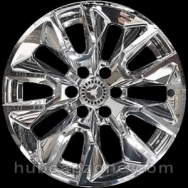 Chrome 20" Chevy Silverado wheel skins, 2018-2025