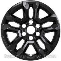 Black 18" 6 lug Chevy Silverado wheel skins, 2022-2024