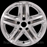 Chrome 17" Hyundai Santa Fe wheel skins, 2017-2018