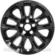 Black 17" Jeep Cherokee wheel skins, 2019-2023