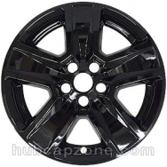 Black 17" Jeep Compass wheel skins, 2022-2023