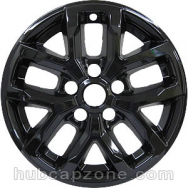 Black 17" Jeep Wrangler wheel skins, 2023-2024