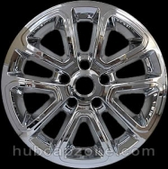 Chrome 18" Jeep Cherokee wheel skins, 2014-2022