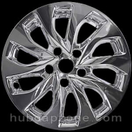 Chrome 16" Nissan Sentra wheel skins, 2016-2019