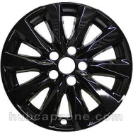 Set of 4 Black 17" Toyota Camry wheel skins, 2018-2024