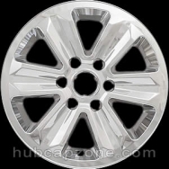 Chrome 17" Ford F-150 wheel skins, 2015-2020