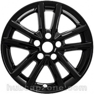 Black 16" Ford Focus wheel skins, 2015-2018