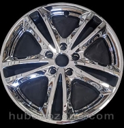 Chrome 17" Ford Fusion wheel skins, 2015-2020