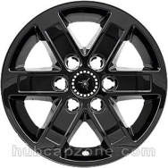 Black 17" 6 lug GMC Sierra, Yukon, Savana wheel skins, 2007-2014