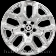 Chrome 17" Jeep Renegade wheel skins, 2015-2020