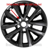 Set of 4 Black 17" Kia Sorento wheel skins, 2016-2020