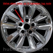 Set of 4 Chrome 17" Kia Sorento wheel skins, 2019-2020