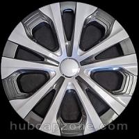 Silver/Black Replica 2019-2022 Toyota Prius hubcap 15"